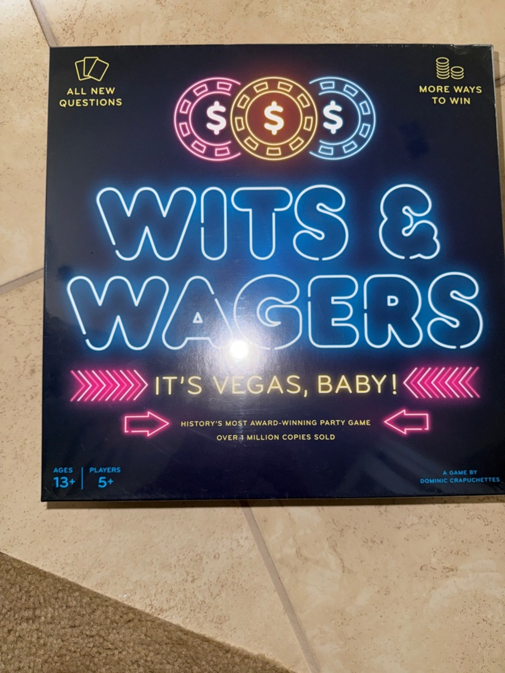 : It's Vegas, Baby! Party Game - Neon Blue & Pink